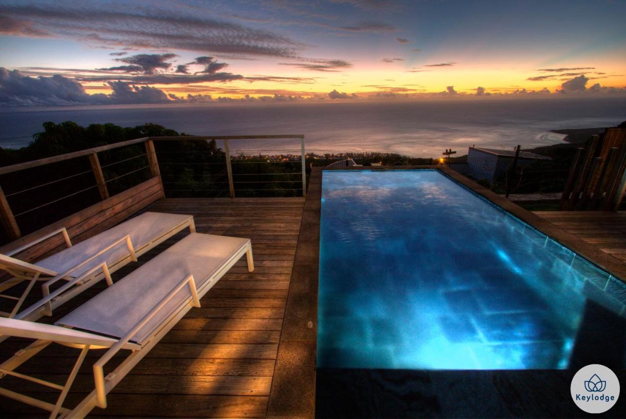 Villa Paloma 4 Etoiles Avec Piscine Et Vue Exceptionnelle Sur L'Ocean A Saint-Leu Exterior foto