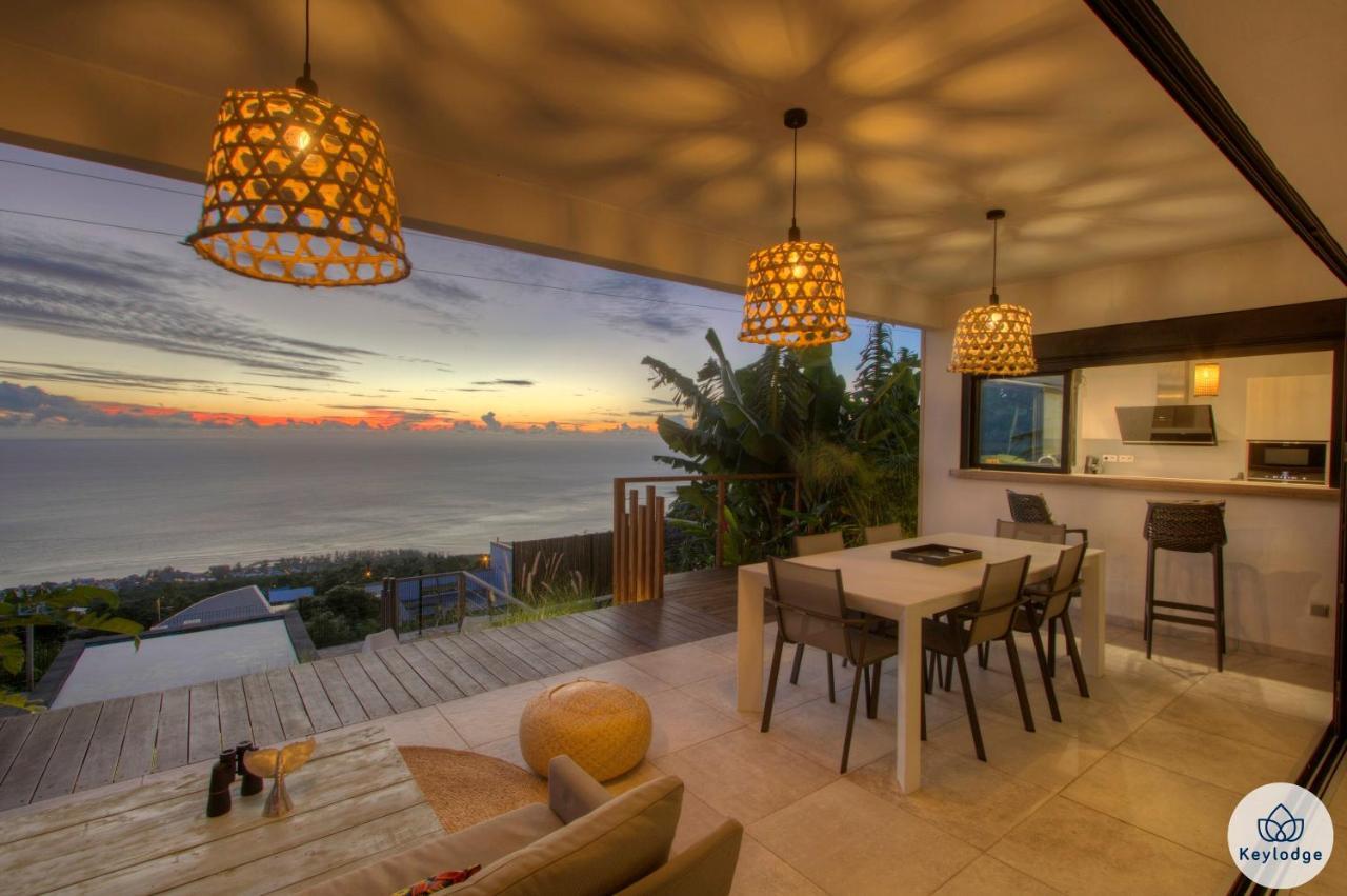 Villa Paloma 4 Etoiles Avec Piscine Et Vue Exceptionnelle Sur L'Ocean A Saint-Leu Exterior foto